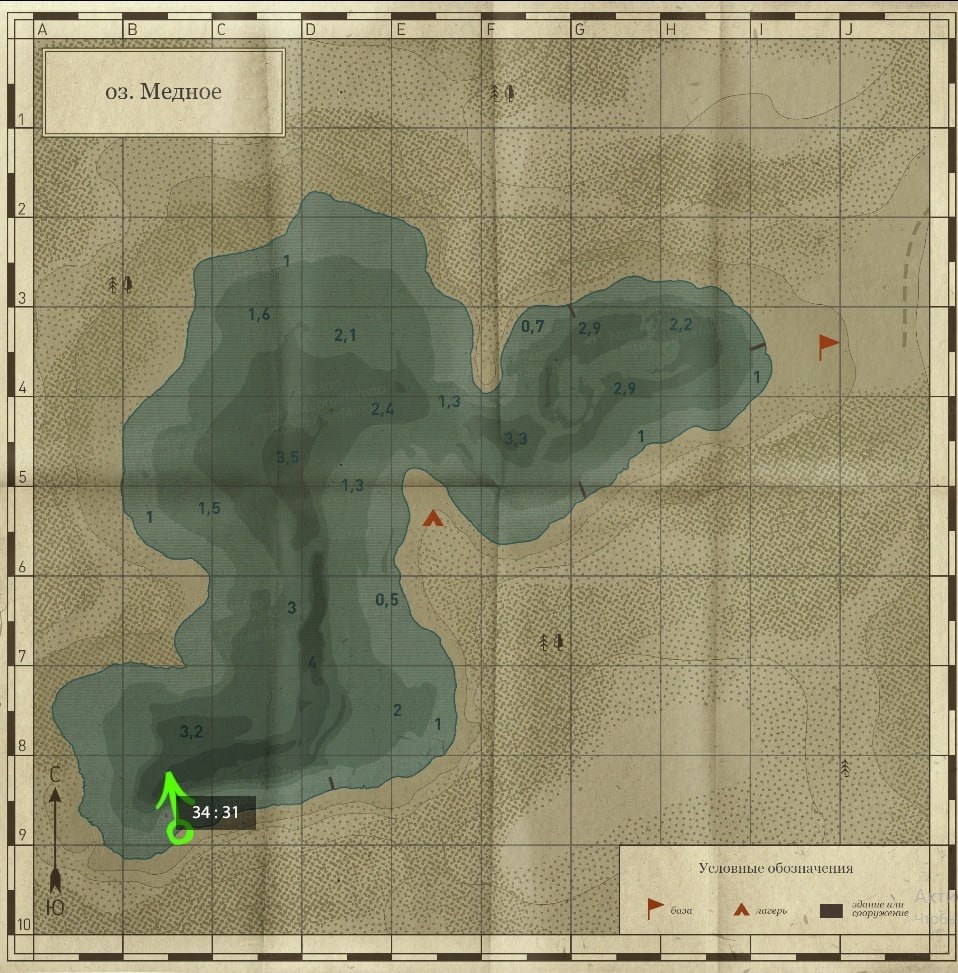 Улов (Карасекарп) на трофей в RF4
